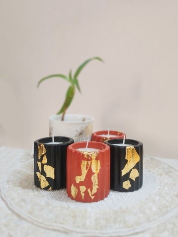Concrete made  Candles